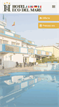 Mobile Screenshot of hotelecodelmare.it